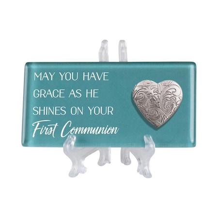 Cottage Garden 4 x 2 in. First Communion, May You Have Grace Ceramic Tile TLGL34SBL